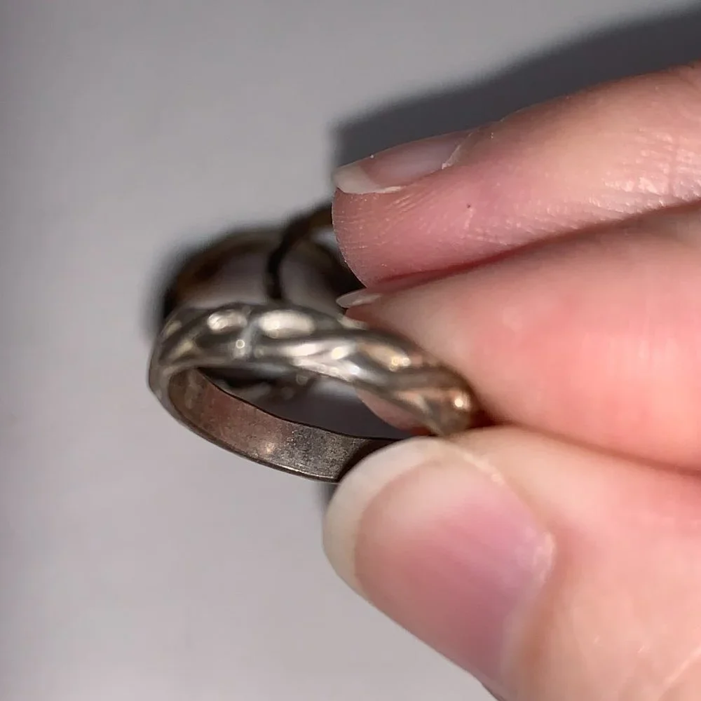 3.1mm Sterling Silver Celtic Ring, Size 3 1/4